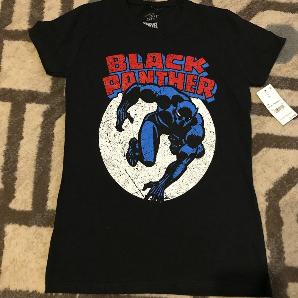 🍀 Marvel Boy’s Black Panther shirt - Picture 1 of 4